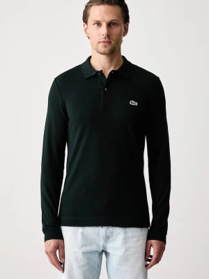 Lacoste longsleeve męski bawełniany zielony