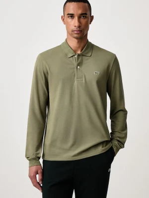 Lacoste longsleeve męski bawełniany zielony