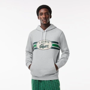 Lacoste Loose Fit Monogram Print Hoodie