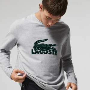 Lacoste Men?s Velvet Logo Long Pyjama Set