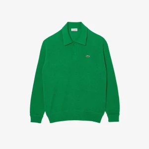 Lacoste Men's  Relaxed fit Polo Shirt Collar Wool Sweater