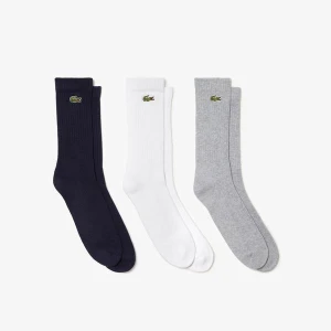 Lacoste Men's  SPORT High-Cut Socks Three-Pack
