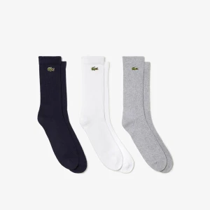 Lacoste Men's SPORT High-Cut Socks Three-Pack