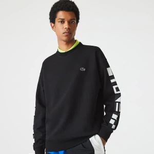 Lacoste męska bluza z odblaskowym nadrukiem Loose Fit