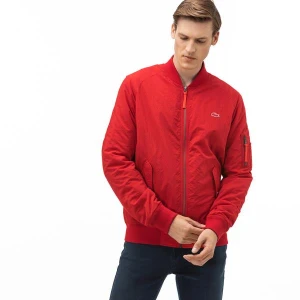 Lacoste Męska Dwukolorowa Dwustronna Bomberka Z Lekkiego Materiału