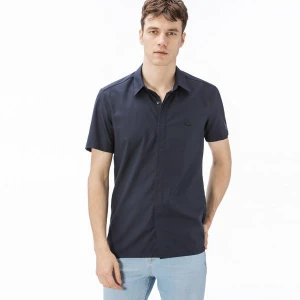 Lacoste Męska Koszula Slim Fit Z Krótkimi Rękawami
