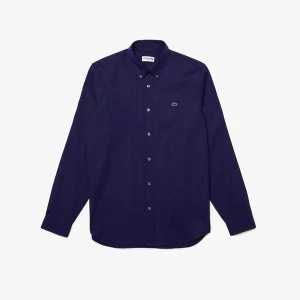 Lacoste męska koszula z bawełny klasy premium Slim Fit