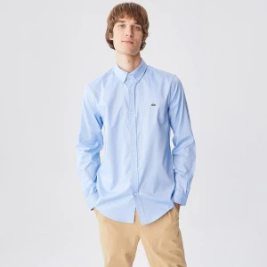Lacoste Męska Koszula Z Bawełny Oxford Regular Fit