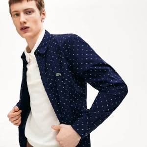 Lacoste Męska Koszula Z Nadrukami Z Popeliny Bawełnianej