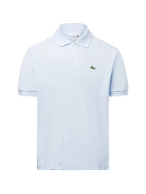 Lacoste Męska koszulka polo Mężczyźni Bawełna niebieski jednolity,