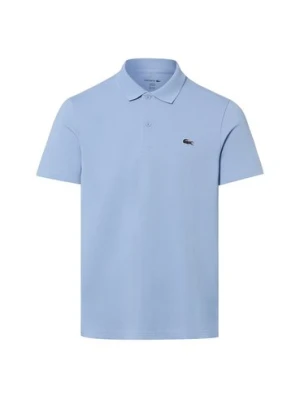 Lacoste Męska koszulka polo Mężczyźni niebieski jednolity,