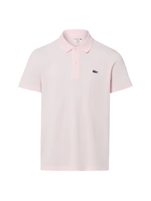 Lacoste Męska koszulka polo Mężczyźni różowy jednolity,