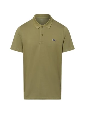 Lacoste Męska koszulka polo Mężczyźni zielony jednolity,