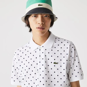 Męska Koszulka Polo Polka Dot Z Bawełny Piki Classic Fit LACOSTE