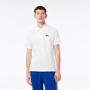 Lacoste męska koszulka polo z bawełny organicznej x Netflix