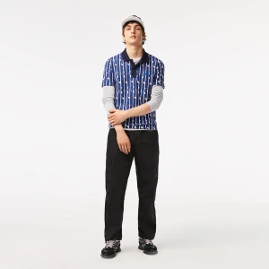 Zdjęcie produktu Lacoste męska koszulka polo z elastycznej piki z dwukolorowym nadrukiem