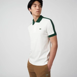 Lacoste męska koszulka polo z kołnierzykiem w kontrastowym kolorze Classic Fit