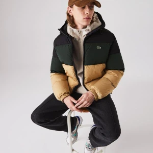 Lacoste Męska Krótka Lekka Wodoodporna Kurtka Puchowa