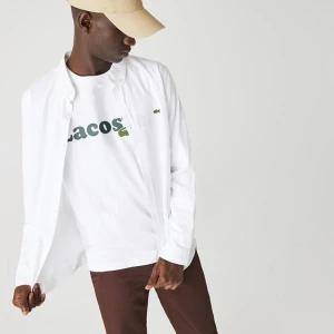 Lacoste Męska Rozciągliwa Koszula Z Bawełny Oxford Slim Fit