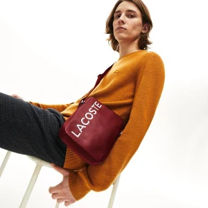 Lacoste Męska Skórzana Torebka Typu Crossbody Z Napisem L.12.12