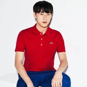 Lacoste Męska Sportowa Koszulka Polo Do Gry W Tenisa Regular Fit Z Ultralekkiej Dzianiny