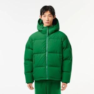 Lacoste Męska wodoodporna krótka kurtka pikowana