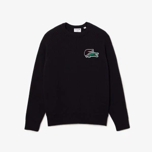 Lacoste męski sweter świąteczny z dużym krokodylem
