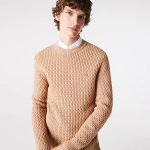 Zdjęcie produktu Lacoste męski sweter wełniany o splocie warkoczowym Regular Fit