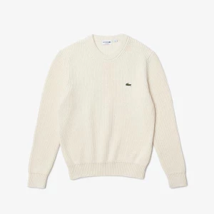 Lacoste męski sweter z okrągłym dekoltem z bawełny organicznej Classic Fit