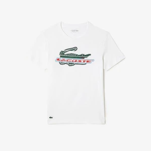 Lacoste męski T-shirt z bawełny organicznej Sport Regular Fit