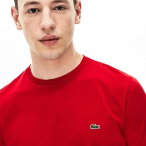 Lacoste Męski T-Shirt Z Okrągłym Dekoltem Z Dżerseju Z Bawełny Pima