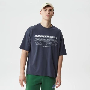 Zdjęcie produktu Lacoste męski T-shirt z piki z bawełny organicznej Loose Fit