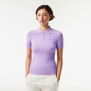Lacoste męski zapinany sweter z dzianiny