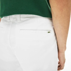 Lacoste Męskie bermudy Slim Fit z elastycznej gabardyny