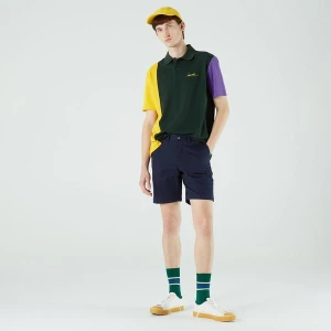 Lacoste Męskie bermudy Slim Fit z elastycznej gabardyny