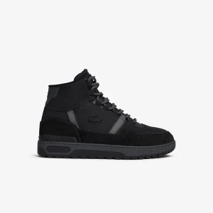 Lacoste Męskie buty sportowe T-Clip Winter Mid z materiału tekstylnego i skóry