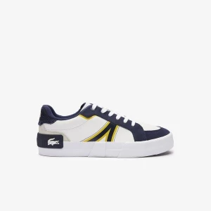 Lacoste Męskie skórzane jednokolorowe buty sportowe L004