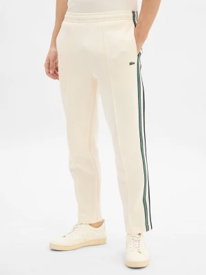 Lacoste Męskie spodnie dresowe Mężczyźni biały jednolity,