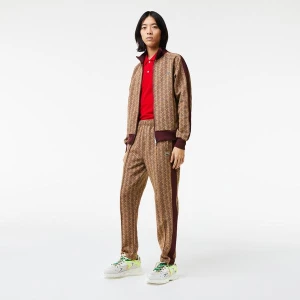 Lacoste męskie spodnie sportowe z nadrukiem monogramu