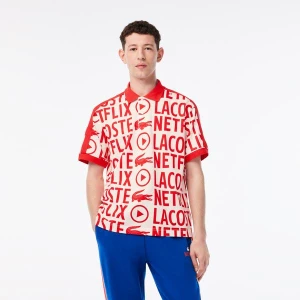 Lacoste Netflix Erkek Classic Fit Beyaz Polo