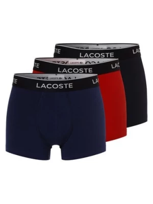 Lacoste Obcisłe bokserki pakowane po 3 szt. Mężczyźni Bawełna czarny | niebieski | czerwony