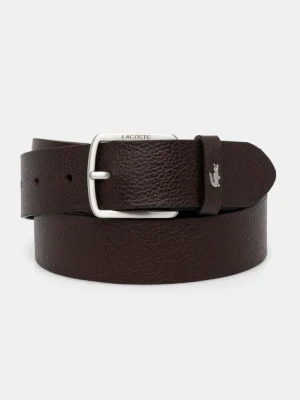 Lacoste pasek i etui skórzane kolor brązowy