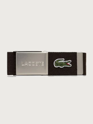 Lacoste pasek męski brązowy