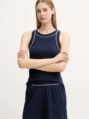 Lacoste piżama damska kolor granatowy 4F8400