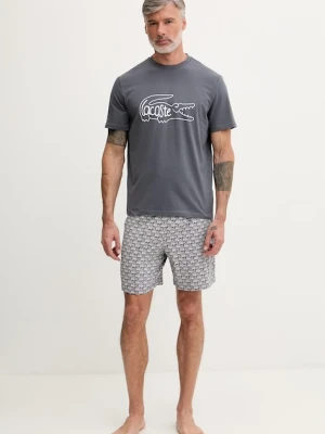 Lacoste piżama męska bawełniana z elastanem