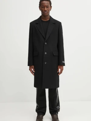 Lacoste płaszcz z dodatkiem wełny