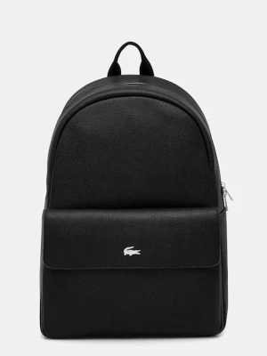Lacoste plecak kolor czarny duży gładki NH5164UE