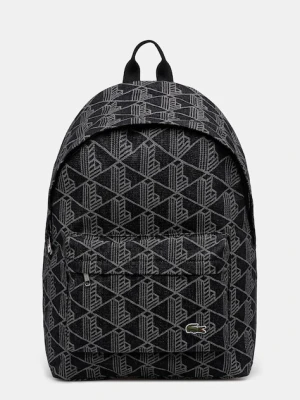 Lacoste plecak kolor szary duży wzorzysty NU4871NZ