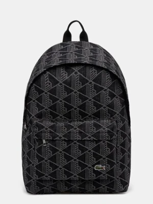 Lacoste plecak kolor szary duży wzorzysty NU4871NZ