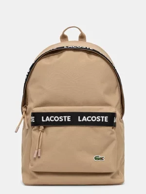 Lacoste plecak kolor zielony duży z aplikacją NU4685NZ